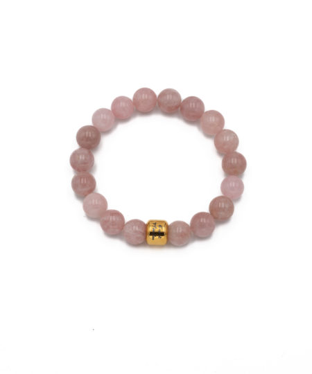 Rose Quartz (Dark) Bracelet flat