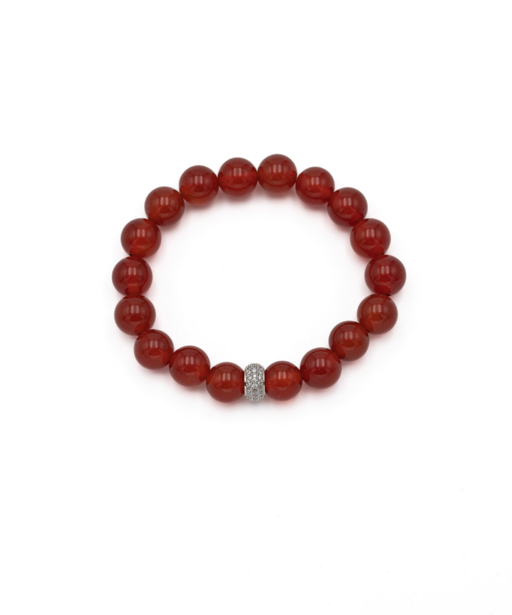 Carnelian (Karneol) Bracelet flat