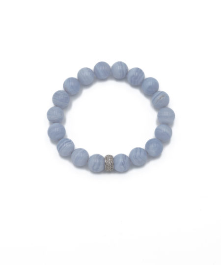 Chalcedony blue Bracelet flat